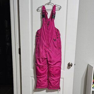 🎿❄️ Girls Pink Cherokee Snow Bib Overalls | Size 6X/7 | Adjustable Straps, Rein